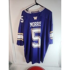 WASHINGTON HUSKIES U OF W NCAA #5 Morris JERSEY BY GAMEDAY GREATS 2XL